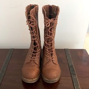 Madden Girl lace-up boots- size 6.5